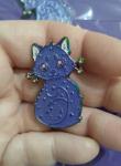 Nyabula Nebula Space Cat Enamel Pin