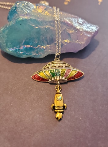 Rainbow UFO Necklace