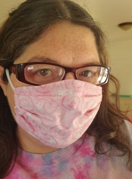 Pink Sparkles Face Mask picture