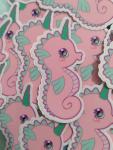 Unicorn Seahorse Vinyl Sticker