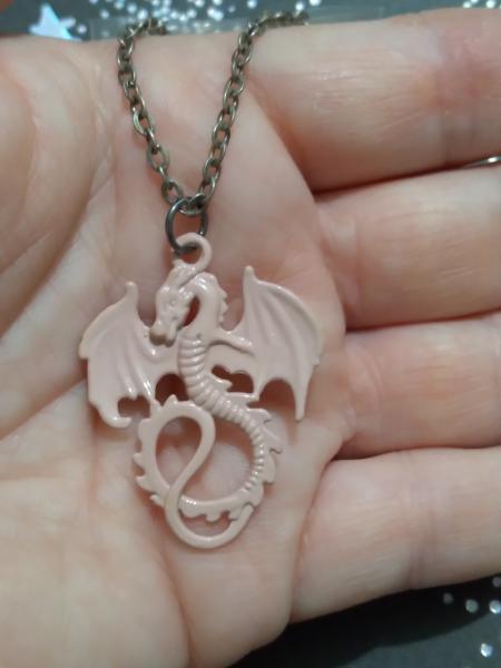 Pastel Pink Dragon Necklace picture