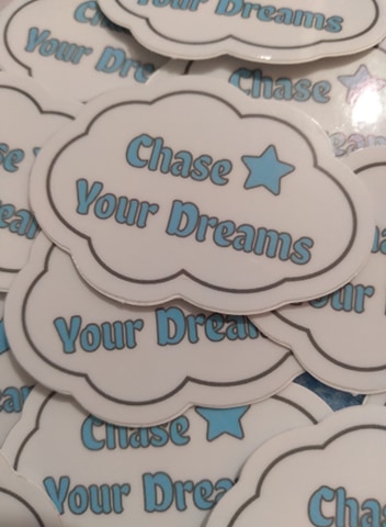 Chase Your Dreams Vinyl Sticker
