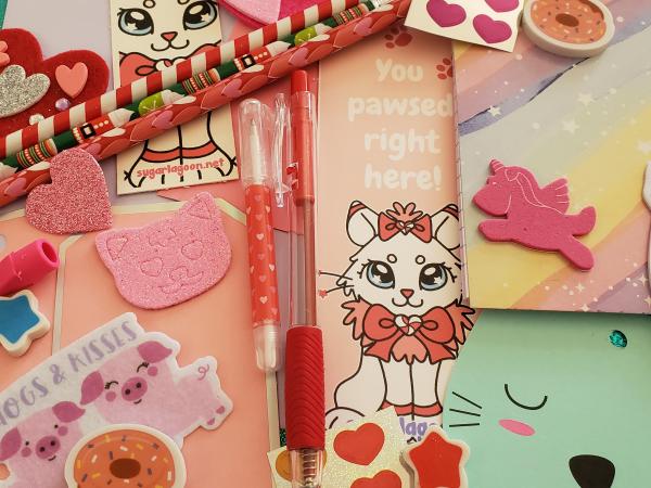 Sweets Cat Stationary Set Mystery Pack