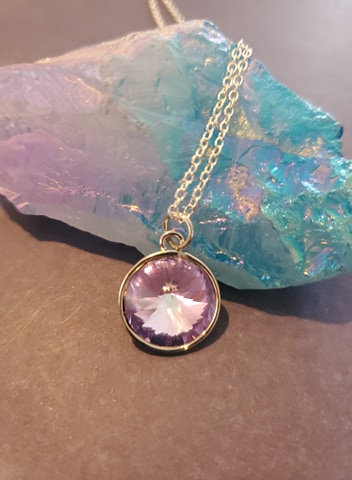 Shimmering Crystal necklace picture