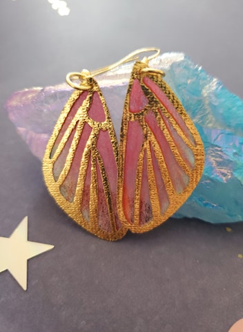 Whimsical Fairy Wing Earrings picture