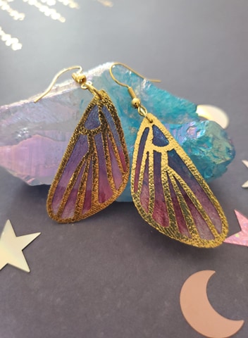 Whimsical Fairy Wing Earrings picture
