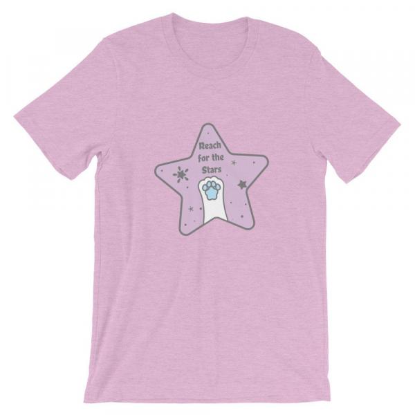 Reach for the Stars t-shirt, kawaii shirt, cute shirt, toebeans, cat toebeans t-shirt, inspirational, shirt picture