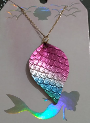 Pastel Mermaid Scale Necklace