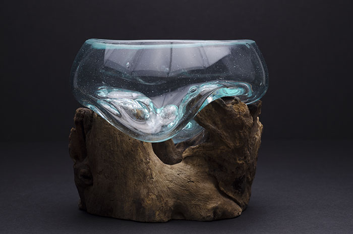 Root and Blown Glass Terrarium - Medium picture