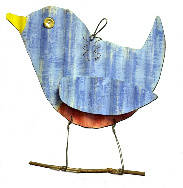 Bluebird with Twig Hanger