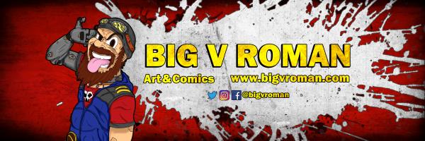 Big V Roman Art and Comics