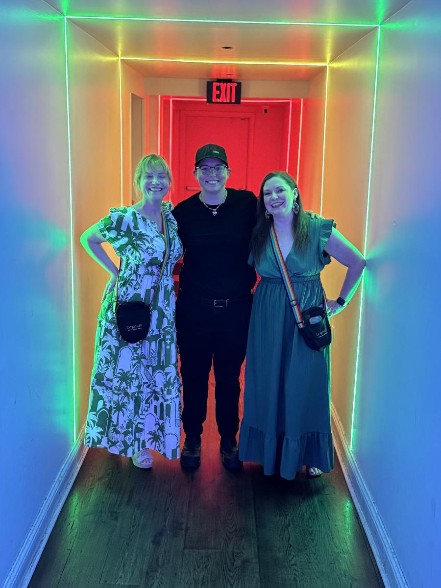 BR Pride Rainbow crossbody tote picture