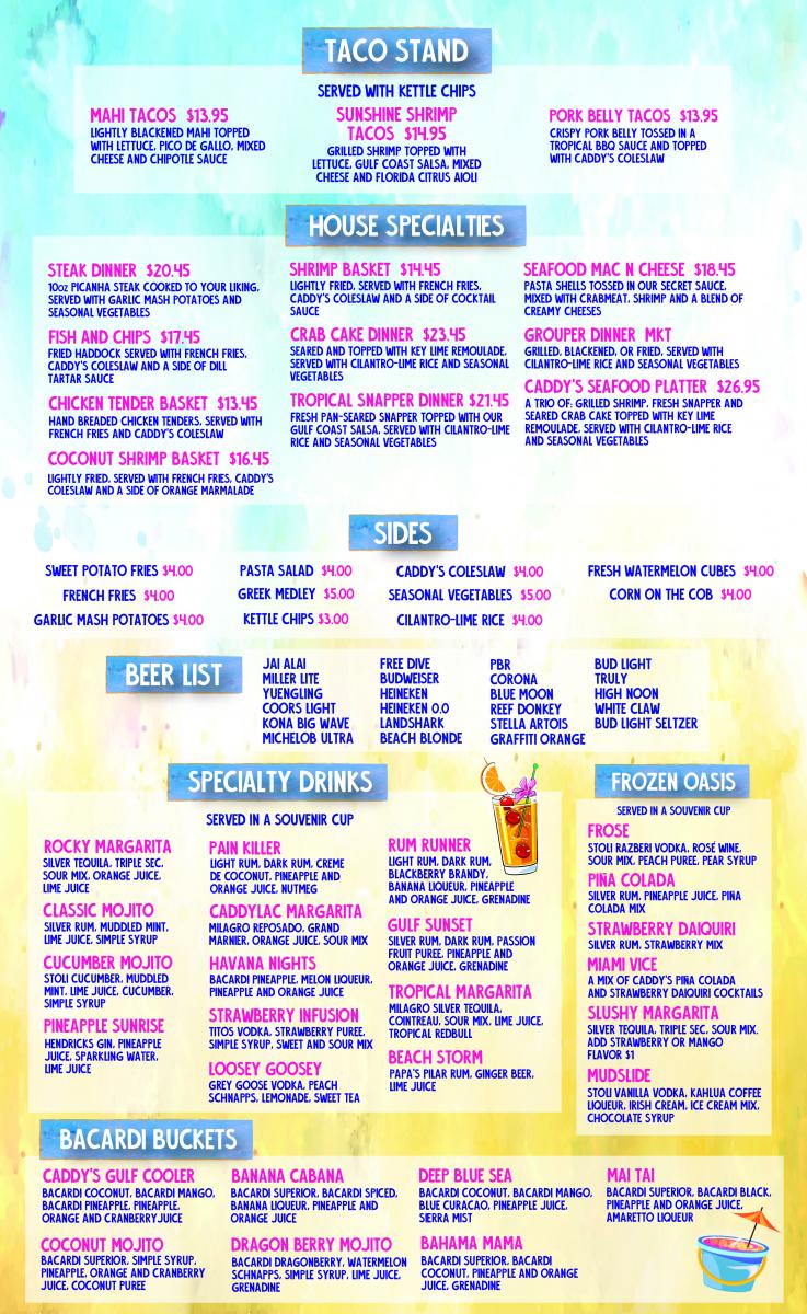 Caddy's John's Pass Eventeny