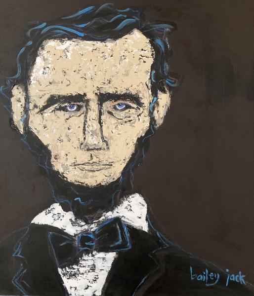 Abe Lincoln (blue eyes) 18x18 picture