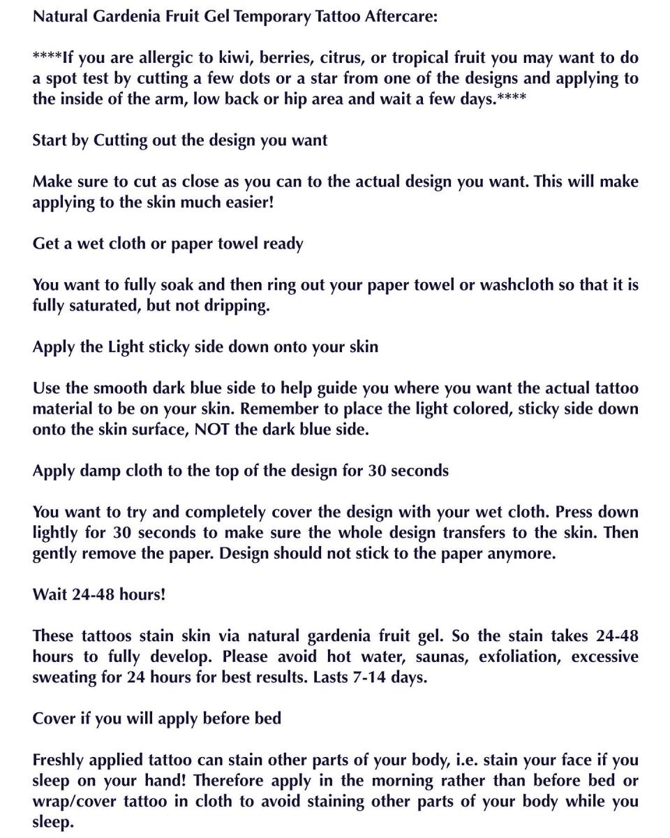 JessiKay Henna inspired Temporary Tattoo sheets picture