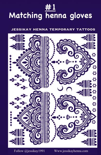 JessiKay Henna inspired Temporary Tattoo sheets picture