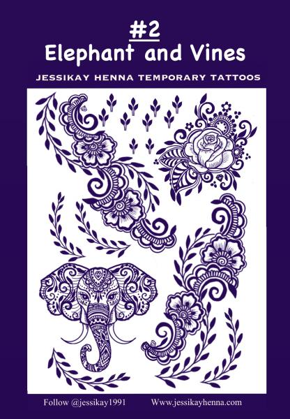 JessiKay Henna inspired Temporary Tattoo sheets picture