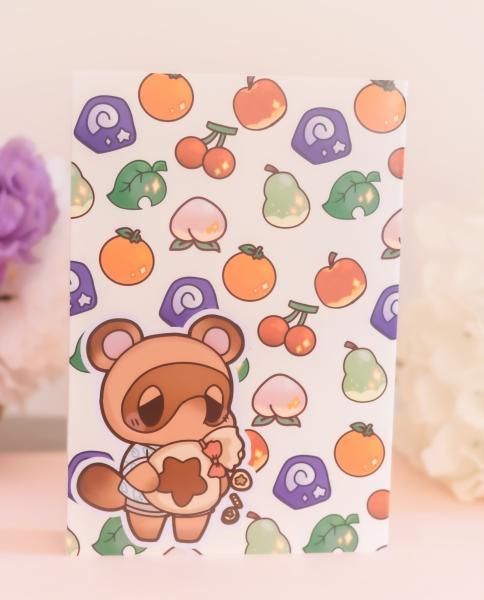 Isabelle and Nook Island notebook picture