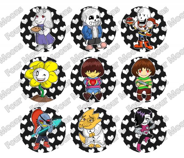 Undertale Button Set (9)