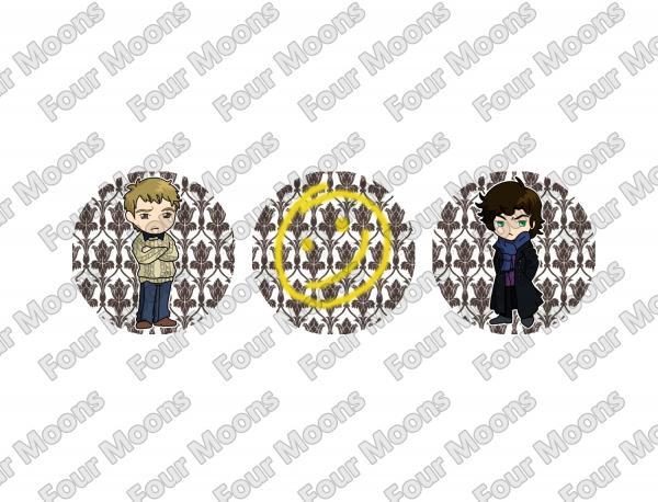 Sherlock BBC Button Set (3)