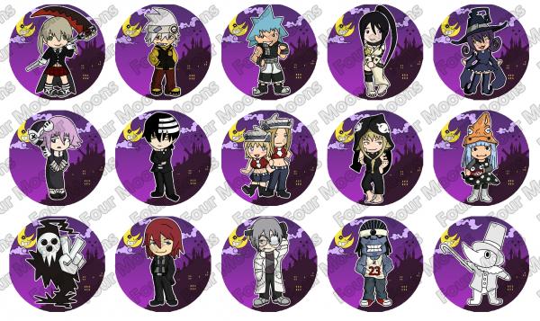 Soul Eater Button Set (15) picture