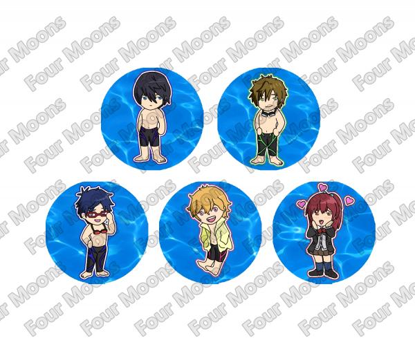 Free! Iwatobi Swim Club Button Set