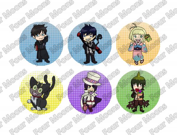 Blue Exorcist Button Set (6)