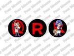 Pokemon Team Rocket Button Set (3)