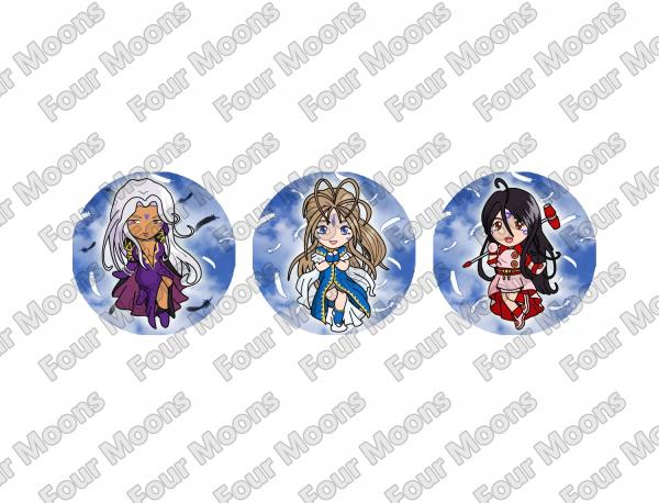 Ah! My Goddess! Button Set (3) picture