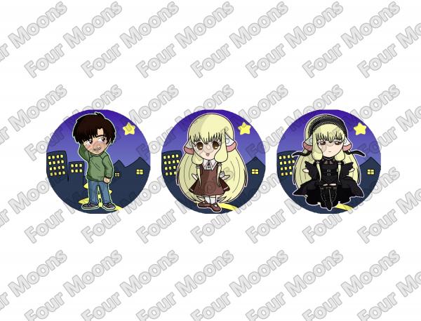 Chobits CLAMP Button set (3) picture