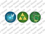 Legend of Zelda Button Set (3)