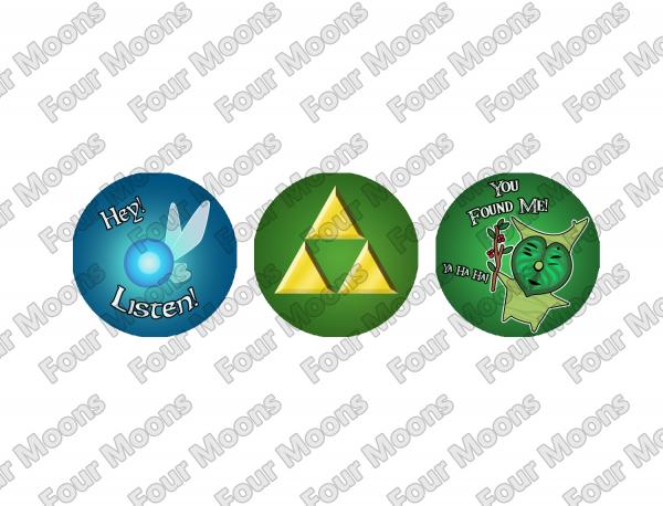 Legend of Zelda Button Set (3) picture