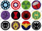 Marvel Avengers Button Set (12)