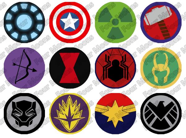 Marvel Avengers Button Set (12) picture