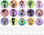 My (Boku No) Hero Academia Button Set (15)