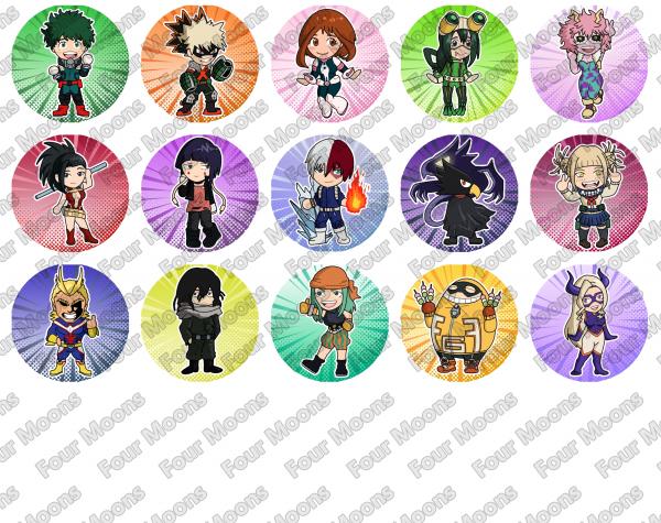 My (Boku No) Hero Academia Button Set (15) picture