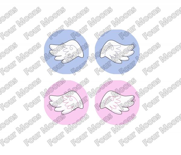 Angel Wing Button Set (2)