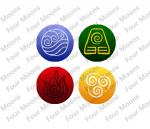 Avatar The Last Airbender Button Set (4)