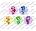 Tokyo Mew Mew Button Set (5)