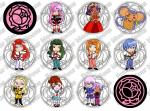 Revolutionary Girl (Shojo Kakumei) Utena Button Set (12)