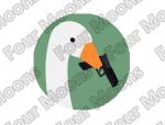 Untitled Goose Game 'Goose with a Gun' Button
