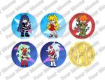 Panty & Stocking Button Set (6)