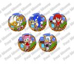 Sonic the Hedgehog Button Set (5)