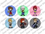 Kingdom Hearts Button Set (10)