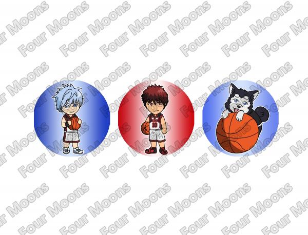 Kuroko No Basuke (Kuroko's Basket) Button Set (3)