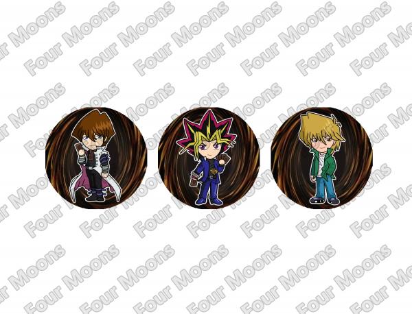 Yu Gi Oh Button Set (3) picture