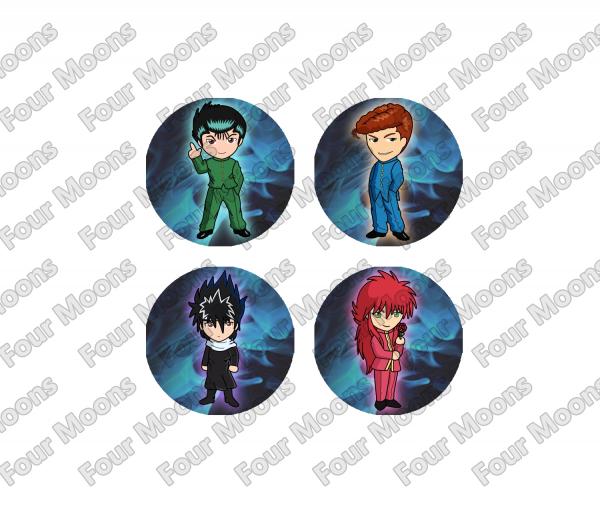 Yu Yu Hakusho Button Set (4) picture