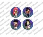 Sorcerer (Bakuretsu) Hunters Button Set (4)