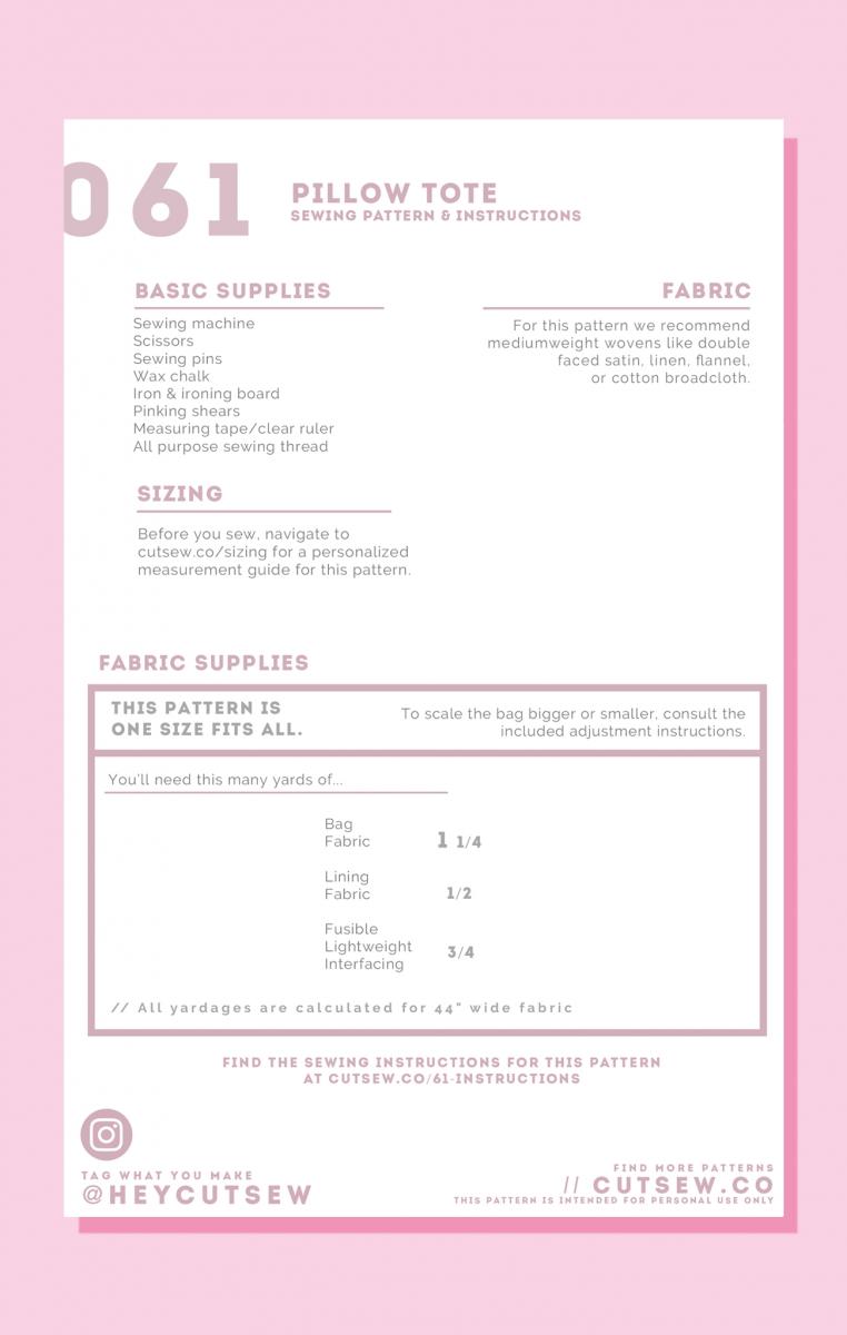 61 // PILLOW TOTE picture