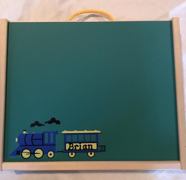 Train Chalkboard activity box picture